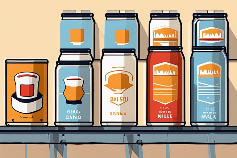 Illustration for: Can Canned Milk Go Bad? – When it comes to food storage, canned milk is a convenient and versatile option to have in your pantry. Whether it's evaporated milk, sweetened condensed milk,