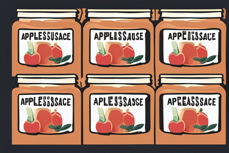 Illustration for: Can Expired Opened Applesauce Still Be Used in Recipes? – Applesauce is a versatile ingredient that can be used in a variety of recipes, from baking to savory dishes. But what happens when you find an opened jar of app