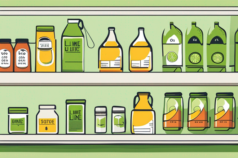 Illustration for: Can Lime Juice Expire: Understanding Shelf Life and Storage Tips – Lime juice is a versatile ingredient that adds a zesty kick to various dishes and beverages. Whether you use it for cooking, cocktails, or as a refreshing drink