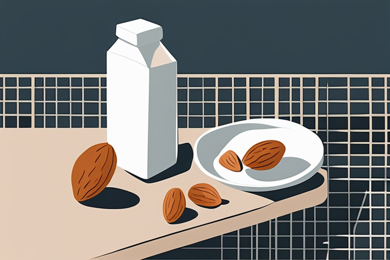 Illustration for: Can You Freeze Almond Milk to Extend Its Shelf Life? – Almond milk is a popular dairy alternative for those who are lactose intolerant, vegan, or looking to reduce their consumption of animal products. It’s a versat