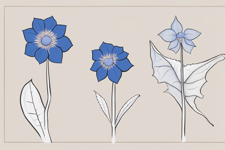 Illustration for: Freezing Borage for Later Use: A Comprehensive Guide – Borage, also known as starflower, is a versatile herb that is not only beautiful but also adds a unique flavor to dishes. If you have an abundance of borage and