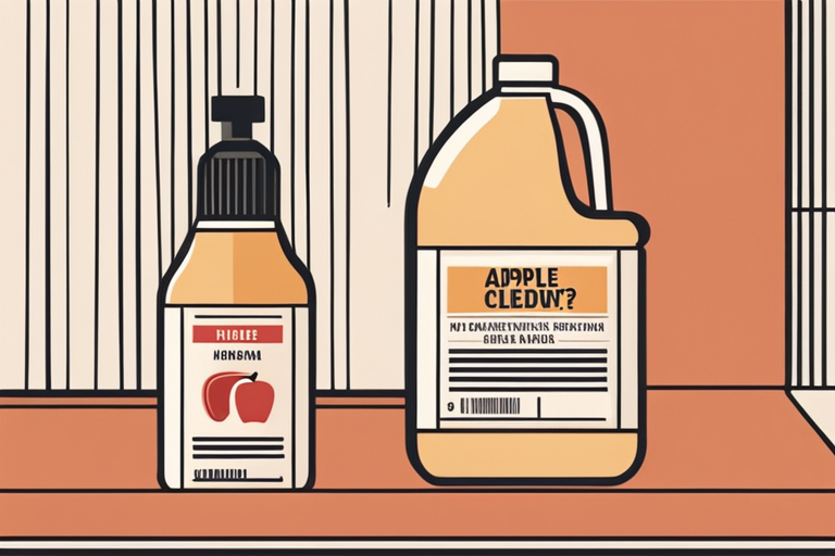 Illustration for: Can you use expired Apple Cider Vinegar for household cleaning purposes? – Apple cider vinegar is a versatile and natural household cleaner that can be used for a variety of cleaning tasks. However, what happens when your apple cider v