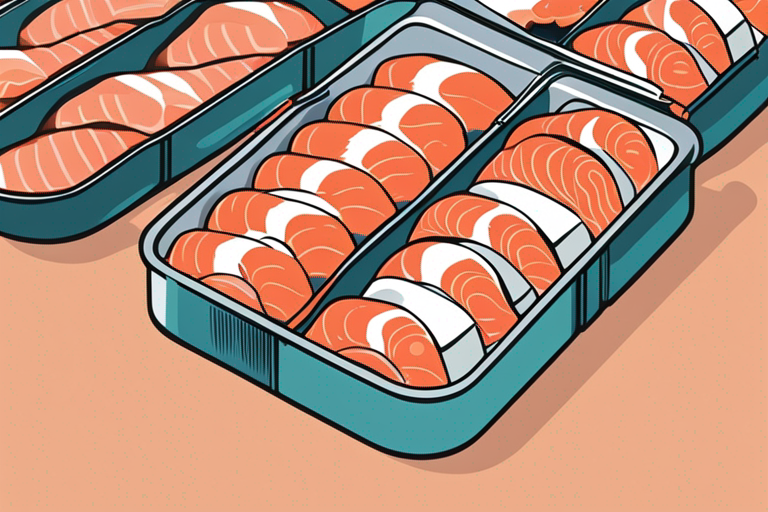 Illustration for: Is Your Canned Salmon Safe to Eat? Understanding Expiration Dates – In the world of canned foods, expiration dates can be a bit confusing. Many people wonder if canned salmon is safe to eat past its expiration date. In this comp