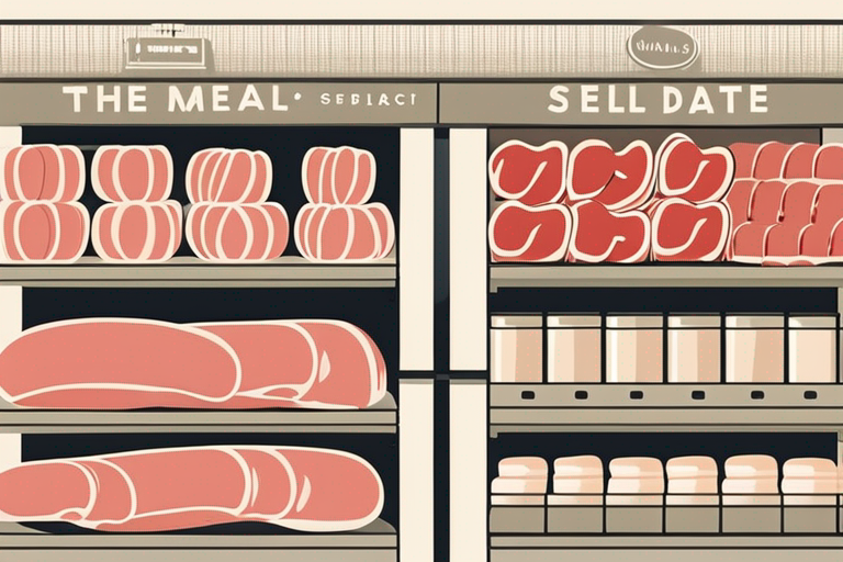 Illustration for: The Importance of Deli Meat Sell By Date – When it comes to food safety, one often overlooked item in our refrigerators is deli meat. Deli meat can be a convenient and delicious addition to sandwiches, s