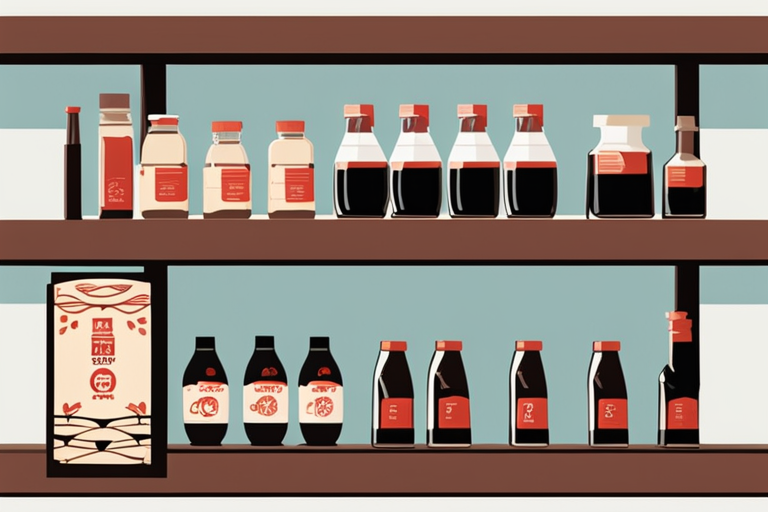 Illustration for: Does Soy Sauce Expire? A Guide to Soy Sauce Shelf Life and Storage – Soy sauce is a staple condiment in many kitchens, adding delicious umami flavor to a variety of dishes. But have you ever wondered, does soy sauce expire? In th