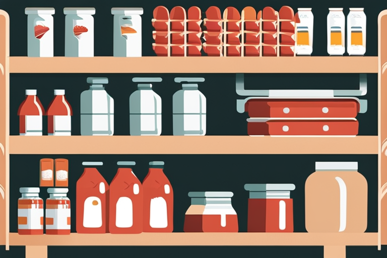 Illustration for: The Ultimate Guide to Food Pantry Organization and Safety – In today's fast-paced world, having a well-organized food pantry is essential for maintaining a healthy and efficient kitchen. A well-organized pantry not only 