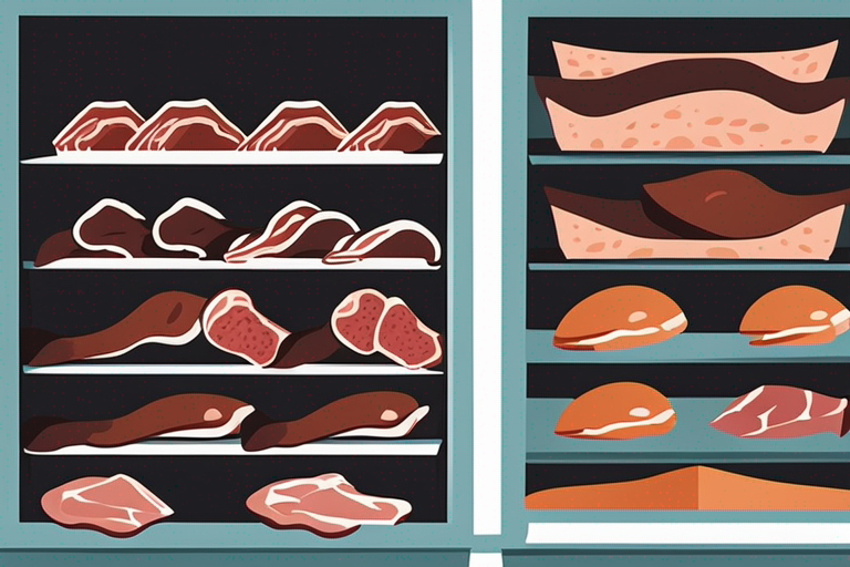 Illustration for: How to Extend the Shelf Life of Biltong Dried Cured Meat – Biltong is a popular South African dried cured meat that is not only delicious but also packed with protein. Whether you make your own biltong at home or buy it