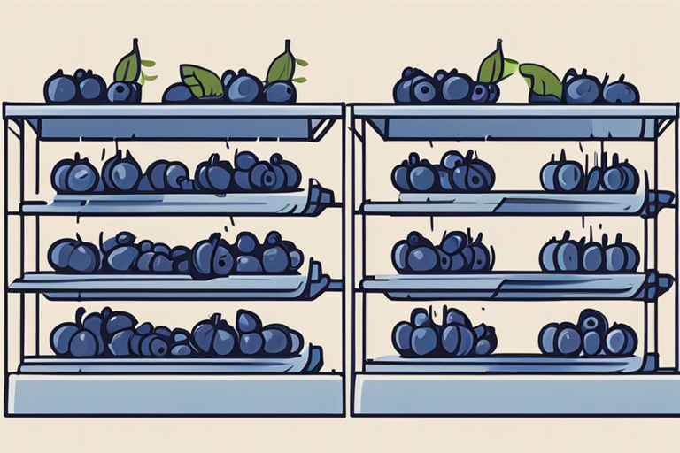 Illustration for: **Extending the Shelf Life of Fresh Blueberries: Tips for Better Storage** – Blueberries are not only delicious but also packed with essential vitamins, antioxidants, and fiber. To fully enjoy the nutritional benefits of blueberries, it'