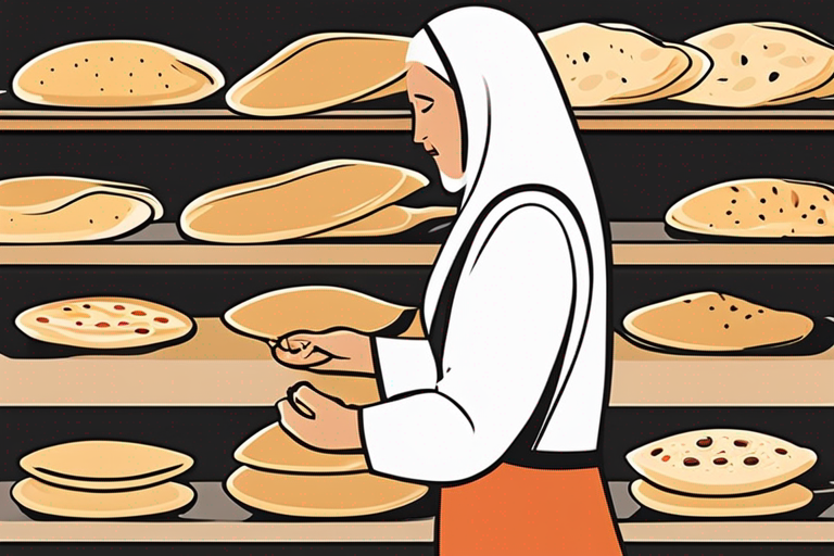 Illustration for: How to Extend the Shelf Life of Naan Bread – Naan bread is a popular and delicious type of flatbread that originates from South Asia. It is loved for its soft texture, chewy crust, and versatility in pairi