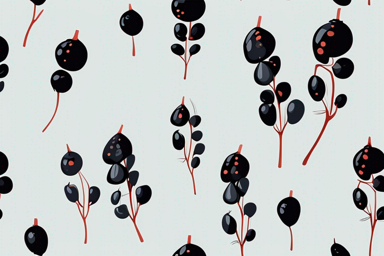 Illustration for: Preserving Black Crowberry for an Extended Period: Tips and Tricks – Black crowberry, also known as Empetrum nigrum, is a small, dark berry that grows in cold, northern regions. These berries are not only delicious but also packe