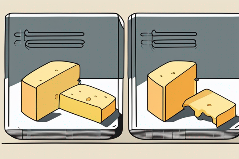 Illustration for: Is Your Beaufort Cheese Opened Bad? How to Tell – Beaufort cheese is a delicious and popular cheese known for its nutty flavor and creamy texture. However, like all dairy products, Beaufort cheese can go bad if