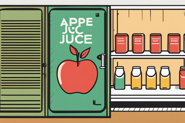 Illustration for: Is Your Refrigerated Unopened Apple Juice Still Good? – When it comes to storing beverages like apple juice, it's essential to ensure they remain safe for consumption. In this blog post, we will explore how to determ