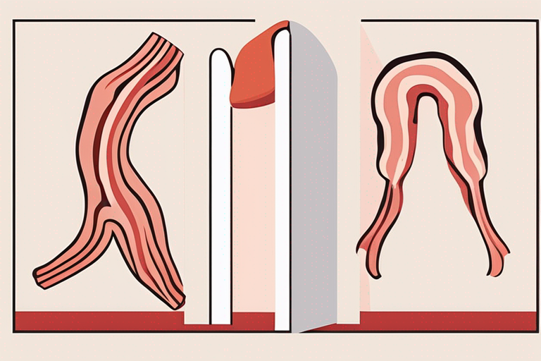 Illustration for: How to Tell If Bacon Has Gone Bad – Bacon is a beloved breakfast staple loved for its crispy texture and savory flavor. Whether you enjoy it on its own, as a topping, or as an ingredient in variou