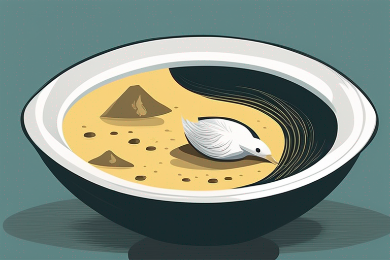 Illustration for: Is Your Bird's Nest Soup Safe to Eat? Tips on Identifying Spoiled Bird's Nest Soup – Bird's nest soup is a luxurious and highly sought-after delicacy in many Asian countries. Made from the nests of swiftlets, this soup is prized for its unique t