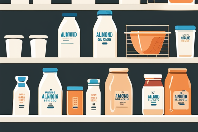 Illustration for: How Long Can You Keep Almond Milk in the Pantry Before it Goes Bad? – Almond milk has gained popularity as a dairy-free alternative to cow's milk due to its creamy texture and nutty flavor. It is a versatile ingredient used in var