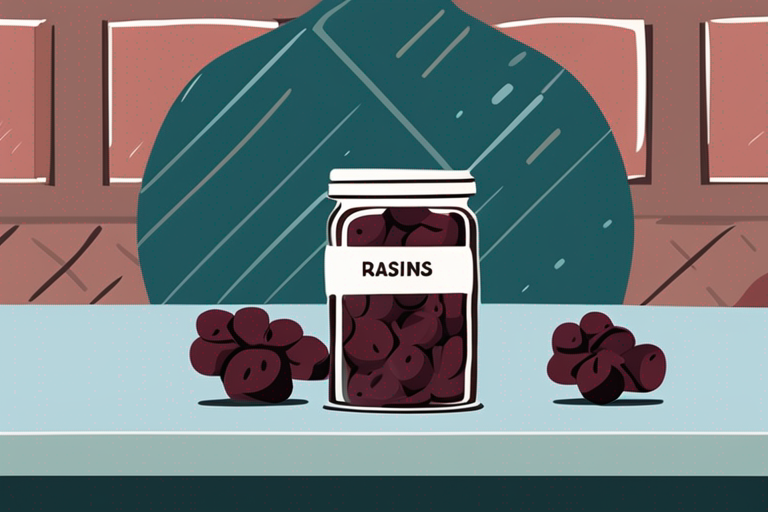 Illustration for: How Long Do Raisins Last After the Expiration Date? – Raisins are a popular and nutritious snack that can be enjoyed on their own or added to a variety of dishes, from oatmeal to salads. But what happens when you f
