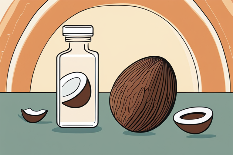 Illustration for: How Long Does Coconut Oil Last After the Expiration Date? – Coconut oil is a versatile and popular ingredient used in cooking, baking, skincare, and more. It is known for its numerous health benefits and long shelf life.