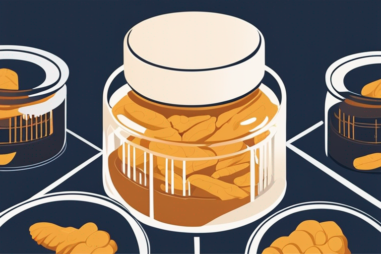 Illustration for: How Long Does Ground Ginger Last After the Expiration Date? – In the world of cooking and baking, ground ginger is a popular spice known for its warm, spicy flavor. But what happens when you find a jar of ground ginger in