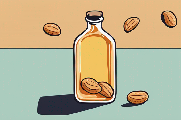 Illustration for: How Long Does Peanut Oil Last After the Expiration Date? – Peanut oil is a popular cooking oil known for its high smoke point and nutty flavor. Like all cooking oils, peanut oil has a limited shelf life, and it is essen