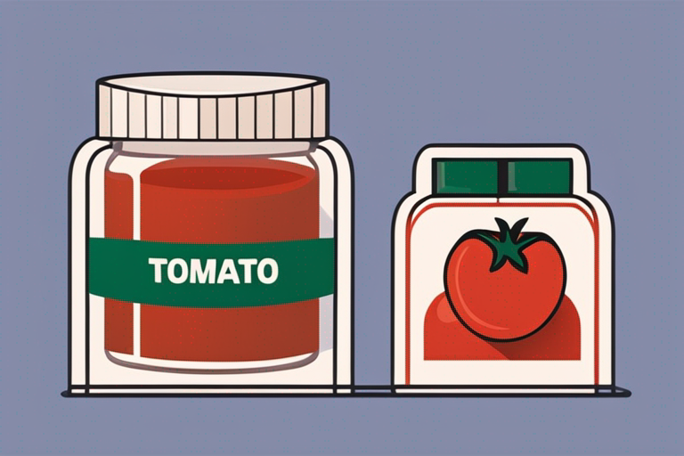 Illustration for: How Long is Tomato Sauce Good After the Expiration Date? – Tomato sauce is a staple in many kitchens, adding flavor and depth to a variety of dishes. But what happens when you find a forgotten jar of tomato sauce in the