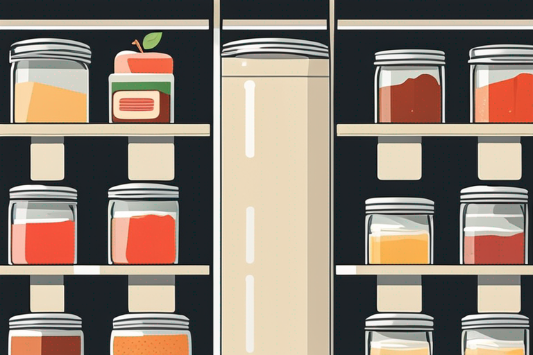 Illustration for: **Extending the Shelf Life of Opened Applesauce: Tips and Tricks** – When it comes to preserving opened applesauce, proper storage and handling are key to maintaining its freshness and quality. Applesauce is a delicious and versa