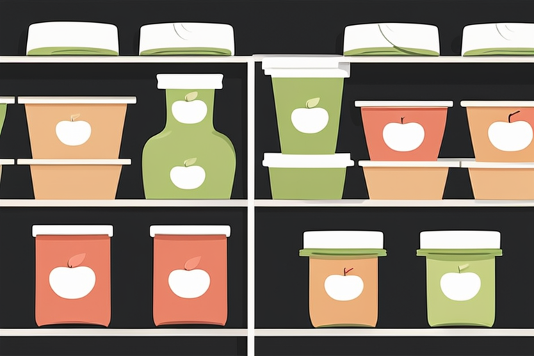 Illustration for: How to Properly Store Unopened Applesauce for Maximum Freshness – Applesauce is a versatile and delicious food that can be enjoyed on its own, used as a topping, or incorporated into various recipes. It is important to store u