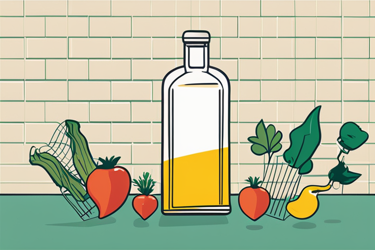 Illustration for: Is Vegetable Oil Good After the Expiration Date? – In the kitchen, vegetable oil is a staple ingredient used for cooking, baking, and frying. However, like many food products, vegetable oil also comes with an ex