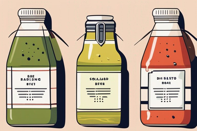 Illustration for: The Ultimate Guide to Salad Dressing Expiration Dates – Are you a salad lover who enjoys adding a delicious dressing to your greens? If so, you may have wondered about the expiration date of your favorite salad dress