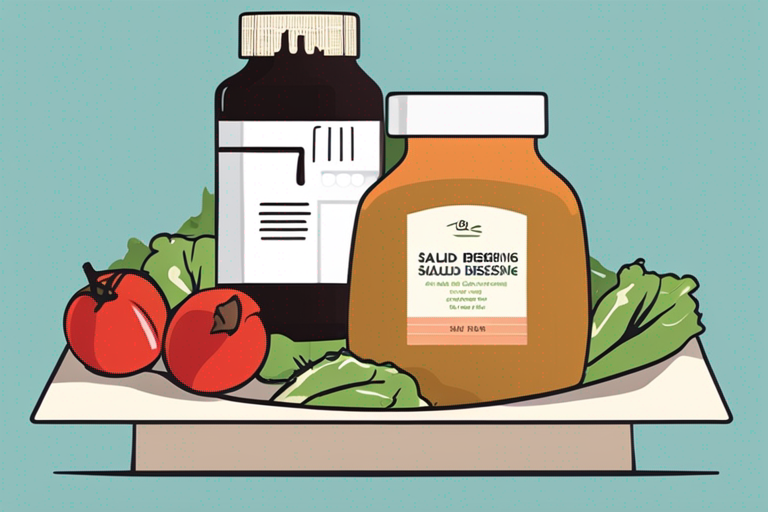 Illustration for: The Truth About Salad Dressing Past Expiration Date – Have you ever found a forgotten bottle of salad dressing in the back of your fridge, past its expiration date? Many of us have been in this situation, wondering