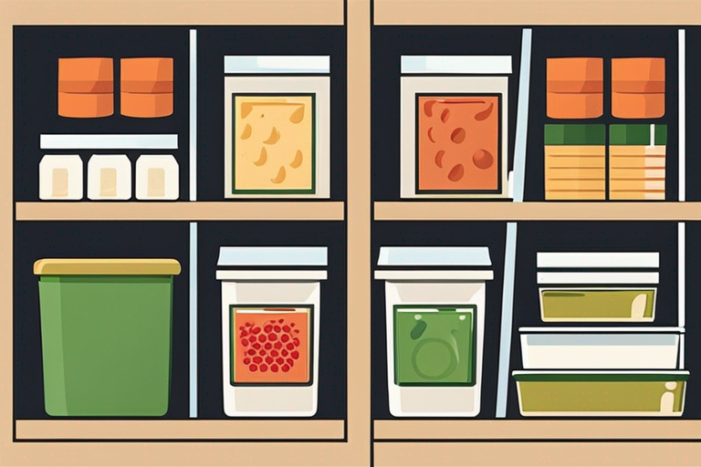 Illustration for: Stamp Out Hunger: A Guide to Food Safety and Storage – In the fight against hunger, ensuring that all food donations are safe and properly stored is crucial. Food safety is not only important for the health of those