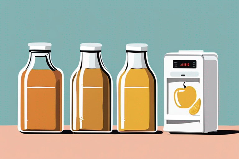 Illustration for: The Ultimate Guide to Properly Storing Leftover Apple Juice in the Refrigerator – Are you a fan of apple juice but often find yourself with leftover juice that you're not sure how to store properly? Proper storage of opened apple juice in the