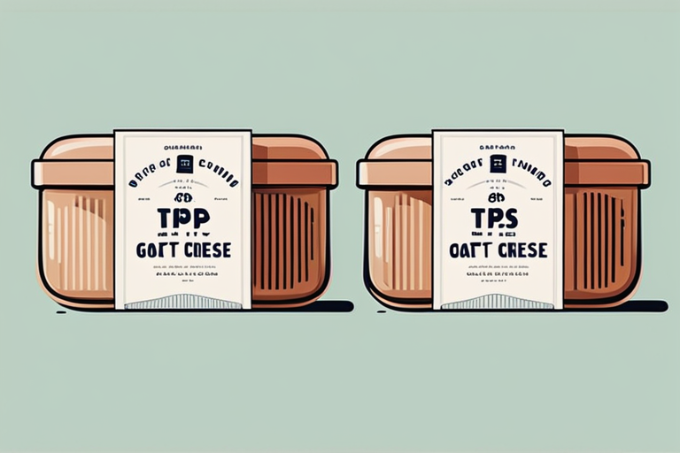 Illustration for: Tips for Keeping Goat Cheese Crumbles Commercially Packaged Unopened Package Fresh – Are you a fan of goat cheese crumbles but struggle to keep them fresh once you've opened the package? While storing opened goat cheese crumbles can be a challen