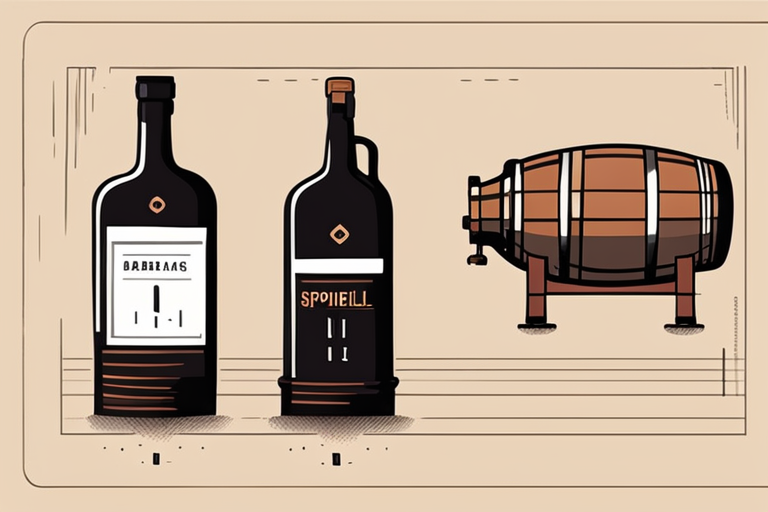 Illustration for: Signs of Spoilage in Barrel Aged Barleywine – Barrel-aged barleywine is a delicacy for beer enthusiasts, cherished for its complex flavors and aging process. However, like any perishable food item, it is cr