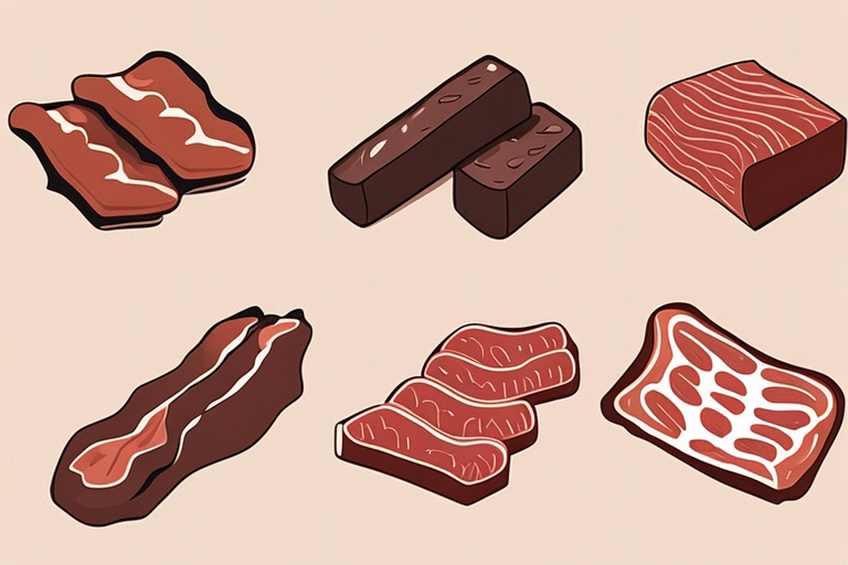Illustration for: Signs that Biltong Dried Cured Meat Has Gone Bad – Biltong dried cured meat is a popular and delicious snack enjoyed by many. However, like any food product, biltong can go bad if not stored or handled properly.