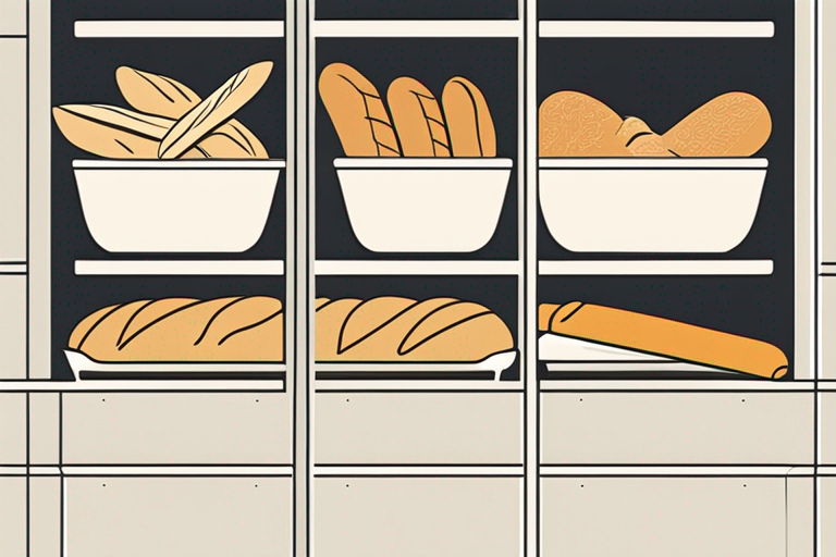 Illustration for: The Best Way to Store Baguette in the Pantry – Baguette, a classic French bread known for its long and slender shape, crispy crust, and soft interior, is a delightful addition to any meal. However, keeping b