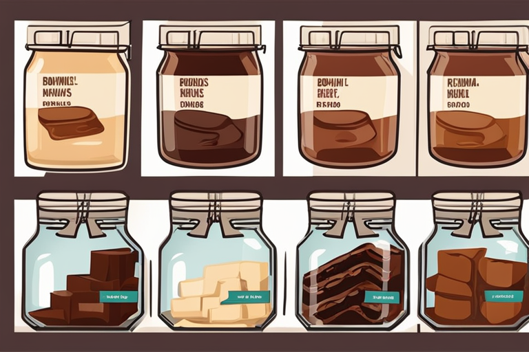 Illustration for: Maximizing Freshness: Storing Brownie Mix - Unopened and Opened – Brownie mix is a popular pantry staple for those craving a quick and delicious chocolatey treat. Whether you have a box of brownie mix sitting in your pantry or