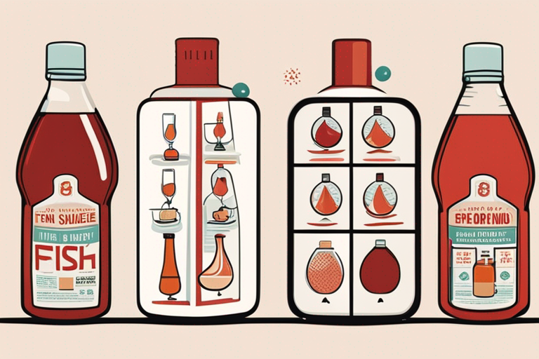 Illustration for: The Ultimate Guide to Fish Sauce Expiration: A Food Safety Expert's Advice – In the world of culinary delights, fish sauce stands out as a staple ingredient that adds a unique umami flavor to dishes. This potent condiment is a popular ch
