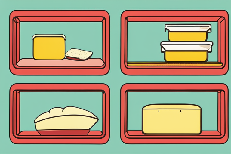 Illustration for: The Importance of Refrigerating Butter for Food Safety – When it comes to preserving the freshness and quality of butter, refrigeration plays a crucial role. Butter is a dairy product that can quickly spoil if not sto