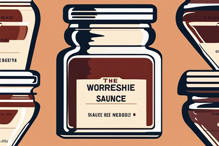 Illustration for: The Truth About Worcestershire Sauce Past Expiration Date – Worcestershire sauce is a popular condiment known for its savory and tangy flavor. Many households have a bottle of this versatile sauce tucked away in their pa