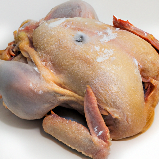 Spoiled Chicken Whole Purchased Commercially Frozen Raw