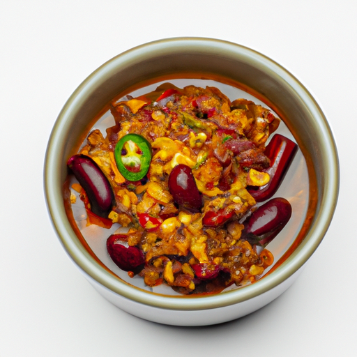 Fresh Chili Con Carne Commercially Canned or Bottled Unopened