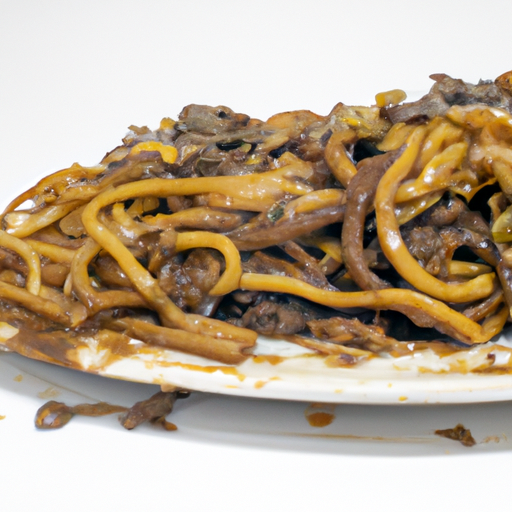 Spoiled Chinese Food Beef Chow Mein Lo Mein Homemade or Takeout