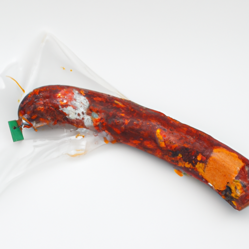 Spoiled Chorizo Sausage Dry Sold Unrefrigerated Opened Package