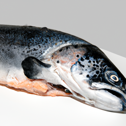 Spoiled Fresh Atlantic Salmon