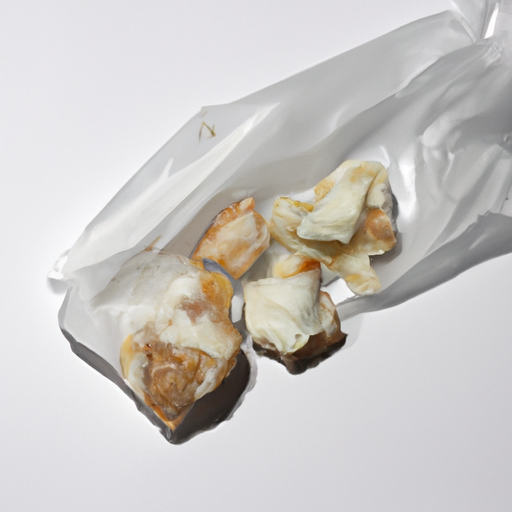 Spoiled Goat Cheese Crumbles Commercially Packaged Unopened Package