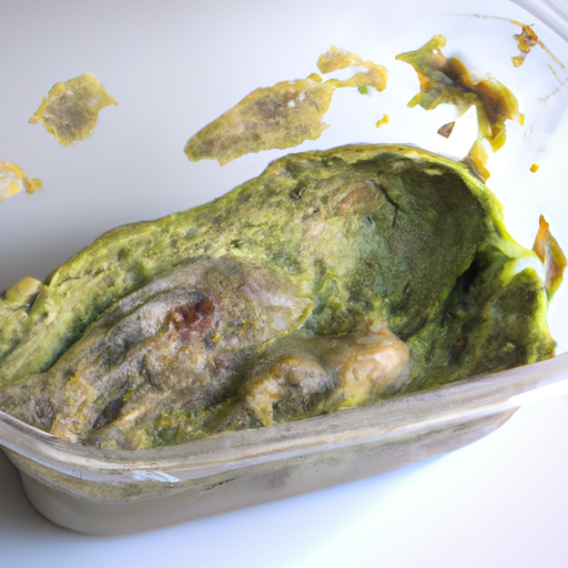 Spoiled Guacamole Commercially Packaged Sold Refrigerated Opened