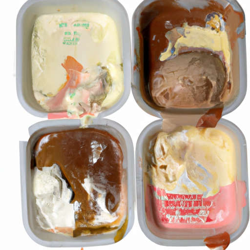 Spoiled Ice Cream Commercially Frozen All Flavors Including Vanilla Chocolate Strawberry Coffee Butter Pecan Opened Package