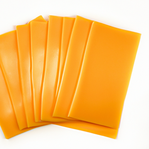 Fresh Opened Processed American Cheese Slices