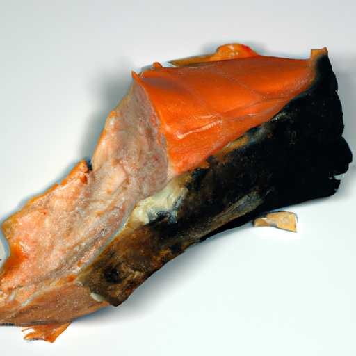 Spoiled Smoked Salmon Commercially Vacuum Packaged Unopened