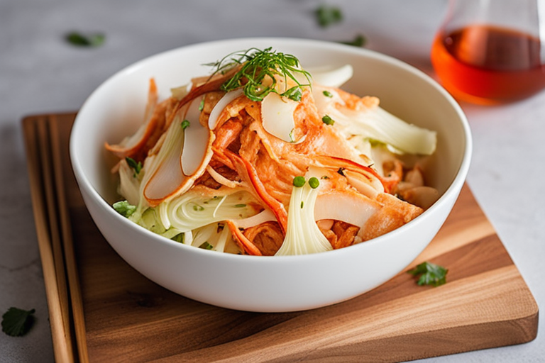 Kimchi Fermented Napa Cabbage Salad